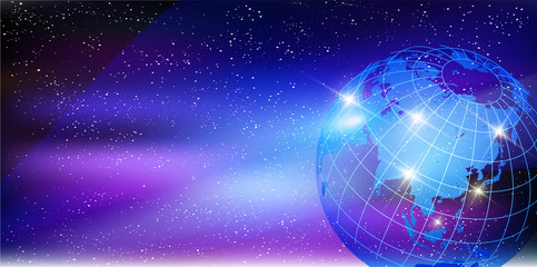 地球　世界　宇宙　背景 © J BOY