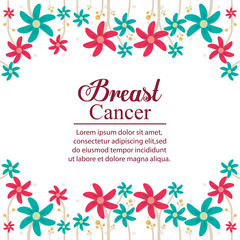 breaster cancer card celebration vector illustration eps 10