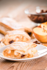 Apple strudel. 