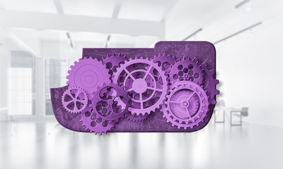 Web icon as concept of teamwoking and cooperation presented by g