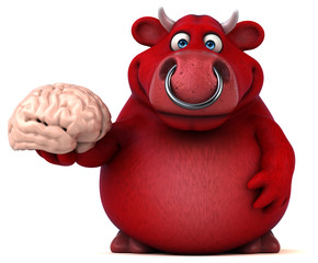 Naklejka premium Red bull - 3D Illustration