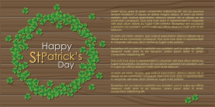 Abstrackt of St.Patrick's Day, Background Design, Vector and Illustration, EPS 10.