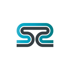 Initial Letter SS Linked Design Logo
