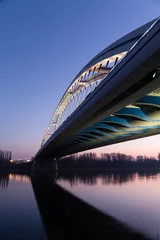 Fotobehang Apollo bridge in Bratislava, Slovakia © michalpalka