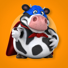 Super cow - 3D Illustration