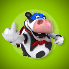 Super cow - 3D Illustration