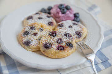 Blaubeer Pfannkuchen