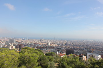Fototapeta na wymiar Ausblick über Barcelona