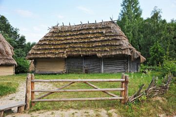Plakat Ancient wooden barn