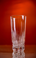 glass of orange juice on  background