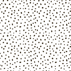 Seamless vector black and white dot pattern