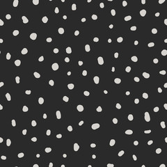 Vector black dot pattern.