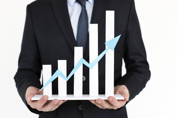 Business Graph Growth Success Development Concept