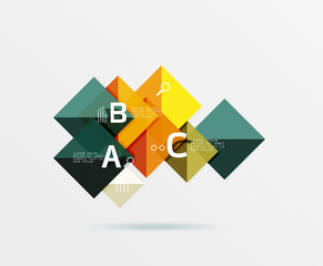 Vector square banner