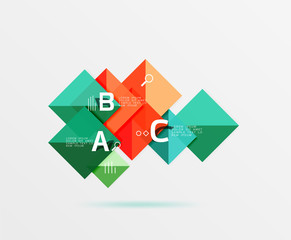 Vector square banner