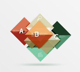 Vector square banner