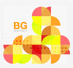 Minimalistic circle composition background