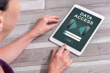 Data access concept on a tablet