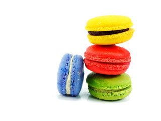 tasty colorful macaroon a french sweet delicacy tasty colorful macaroon variety closeup