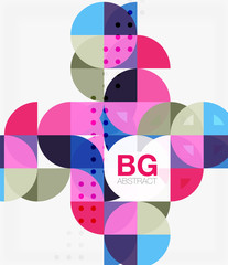 Vector modern elegant circle banner