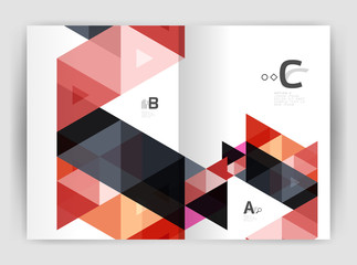 Modern business brochure or leaflet print cover template