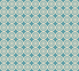 Geometric colorful seamless pattern vector for background and texture with circles and pastel colors pink and green blue