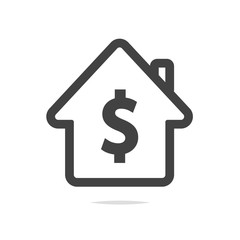 House icon with dollar sign