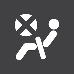 The airbag is deactivated icon