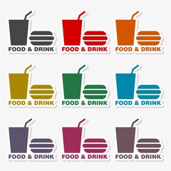 Foods and Drinks Icon - Illustration