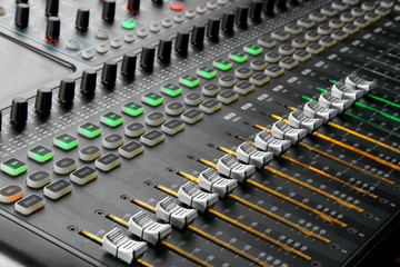 mixing console