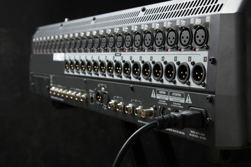 Mixing console