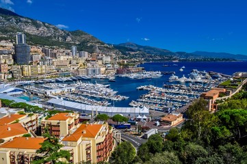 Fototapeta premium Monako, Lazurowe Wybrzeże, widok ogólny.