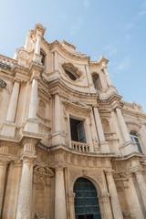 Fototapeta na wymiar San Carlo church in Noto in Southern Sicily, Italy