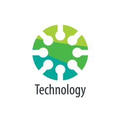 Obraz premium vector logo technology