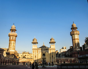 Fototapeta na wymiar Wazir khan mosque built during 1634-1641
