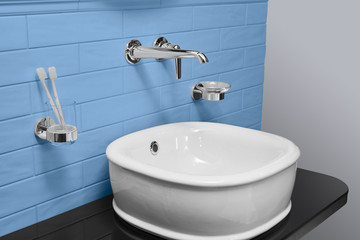 washbasin in the bathroom