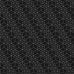 Grid seamless pattern.Vector illustration.Hexagonal cell texture. Grid background.Geometric design. Modern stylish abstract texture. Template for print, textile, wrapping and decoration