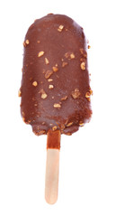 ice cream chocolate stick isolated on white background