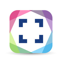 Obraz premium Origami Mobile App Icon Series 