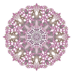 round ornament mandala colorful, east, ethnic design, abstract decorative pattern