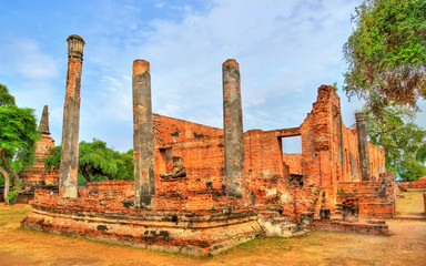 Wat Ratchaburana Temple in Ayutthaya, Thailand
