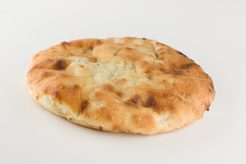 piece of khachapuri with meat