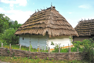 Ancient mud hut