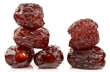 Dates on a white background