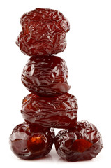 Dates on a white background