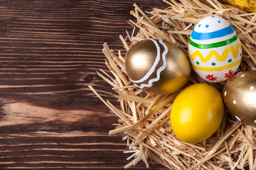 Colorful easter eggs