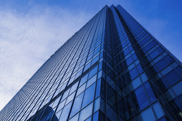 Fototapeta na wymiar Office buildings in blue tones