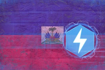 Haiti energetics. Electric energetics concept.