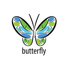 vector butterfly logo
