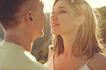 Fototapeta premium Man and woman love 